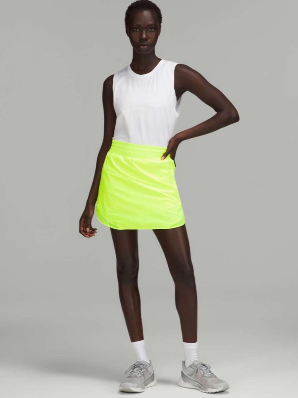 Lululemon Hotty Hot High-Rise Skirt Long Highlight Yellow